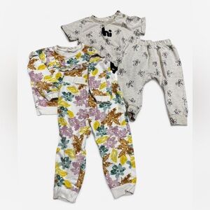 4 piece winter baby girl 18 mos comfy matching sets sweatshirt jogger bundle